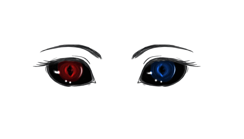 blinking eyes
